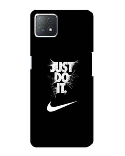 Чехол для OPPO A73 (5G) с картинкой «Текстовый принт Nike»