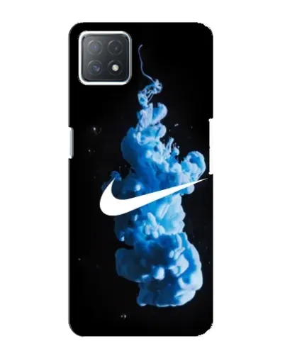Чехол для OPPO A73 (5G) с картинкой «Nike и синий дым»