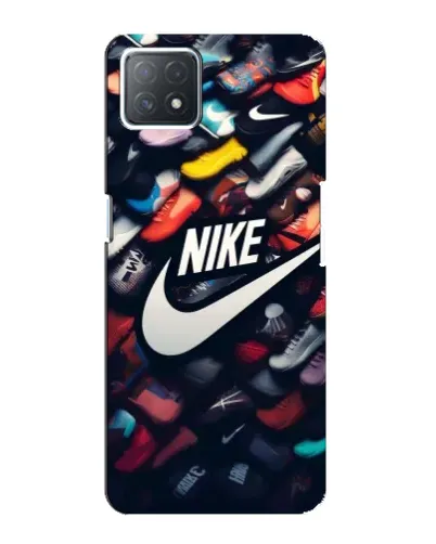 Чехол для OPPO A73 (5G) с картинкой «Коллекция кроссовок Nike»