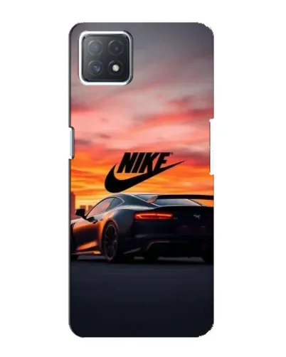 Чехол для OPPO A73 (5G) с картинкой «Nike и суперкар»