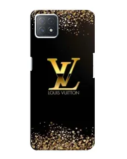 Чехол для OPPO A73 (5G) с картинкой «LV — золотые искры»