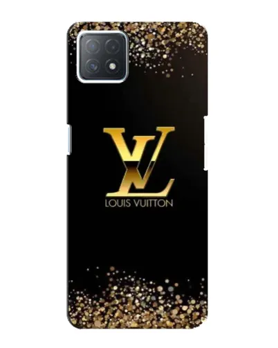 Чехол для OPPO A73 (5G) с картинкой «LV — золотые искры»