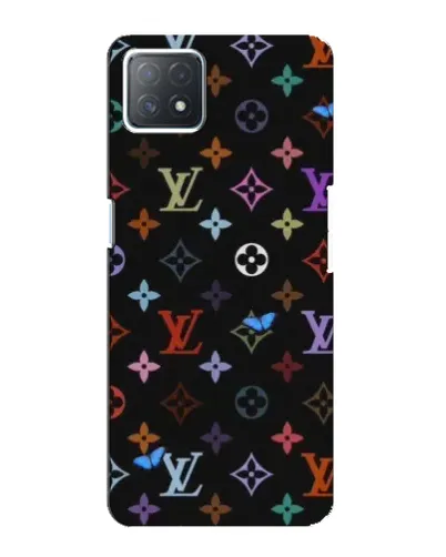 Чехол для OPPO A73 (5G) с картинкой «Цветная монограмма LV»