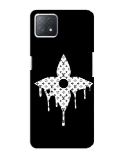 Чехол для OPPO A73 (5G) с картинкой «Цветочная монограмма»
