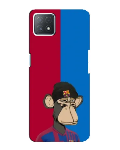 Чехол для OPPO A73 (5G) с картинкой «Bored Ape — фанат Барсы» Чехол для OPPO A73 (5G) с картинкой «Bored Ape — фанат Барсы»