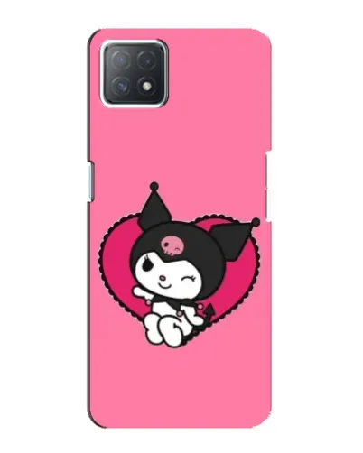 Чехол для OPPO A73 (5G) с картинкой «Kuromi — любовь в сердце»