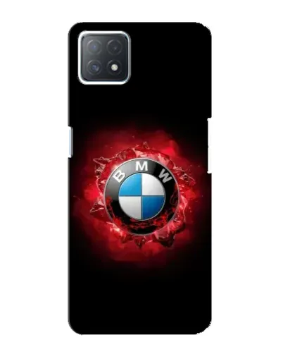 Чехол для OPPO A73 (5G) с картинкой «Логотип BMW — вспышка»