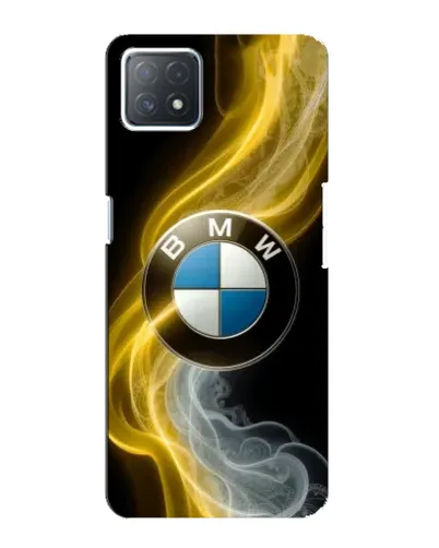 Чехол для OPPO A73 (5G) с картинкой «Золотистый дым BMW»
