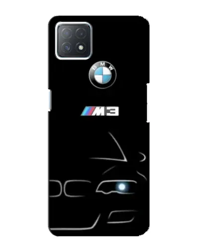 Чехол для OPPO A73 (5G) с картинкой «Минималистичный принт BMW M3»