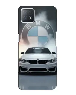 Чехол для OPPO A73 (5G) с картинкой «BMW в белом дыму»