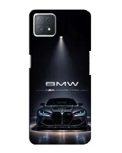 Чехол для OPPO A73 (5G) с картинкой «BMW сквозь ночной город»