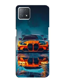 Чехол для OPPO A73 (5G) с картинкой «BMW — золотая эмблема»