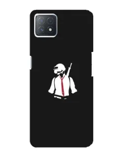 Чехол для OPPO A73 (5G) с картинкой «PUBG — силуэт воина»