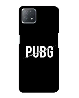 Чехол для OPPO A73 (5G) с картинкой «PUBG — белый логотип»