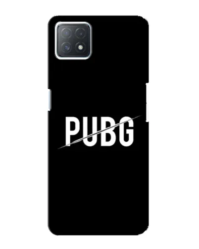 Чехол для OPPO A73 (5G) с картинкой «PUBG — белый логотип»