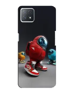 Чехол для OPPO A73 (5G) с картинкой «Among Us — 3D стиль»