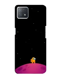 Чехол для OPPO A73 (5G) с картинкой «Одинокий герой на планете»