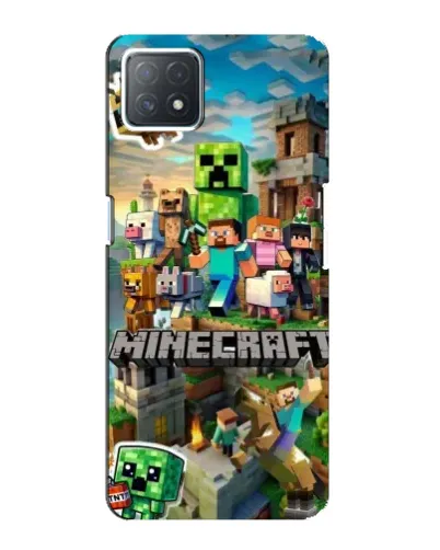 Чехол для OPPO A73 (5G) с картинкой «Замок Minecraft»