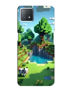 Чехол для OPPO A73 (5G) с картинкой «Minecraft летний день»