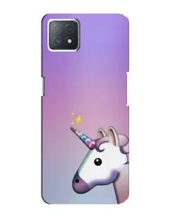 Чехол для OPPO A73 (5G) с картинкой «Единорог градиент»