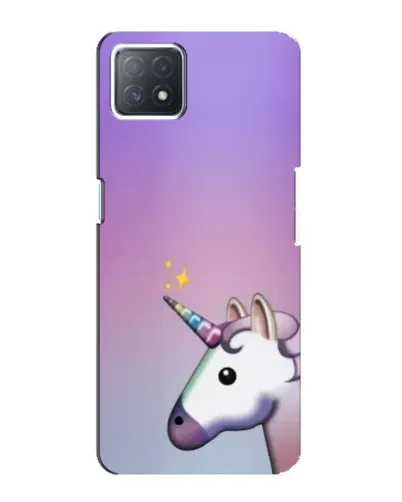 Чехол для OPPO A73 (5G) с картинкой «Единорог градиент»