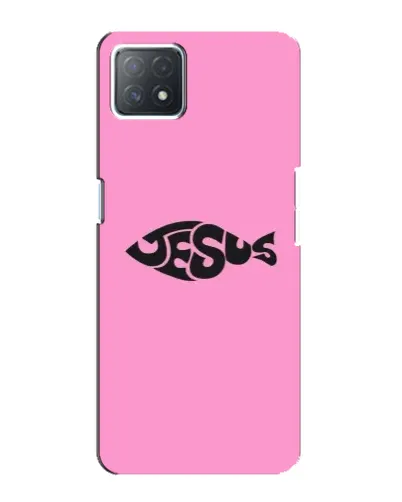 Чехол для OPPO A73 (5G) с картинкой «Розовый символ Jesus» Чехол для OPPO A73 (5G) с картинкой «Розовый символ Jesus»