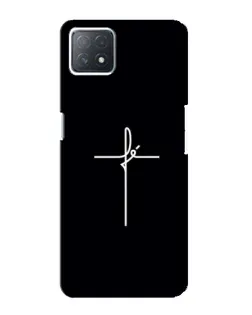 Чехол для OPPO A73 (5G) с картинкой «Тонкий крест»