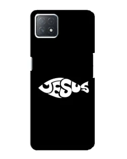 Чехол для OPPO A73 (5G) с картинкой «Рыба Jesus»