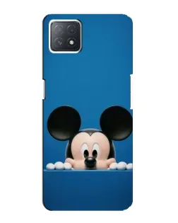 Чехол для OPPO A73 (5G) с картинкой «Микки выглядывает»