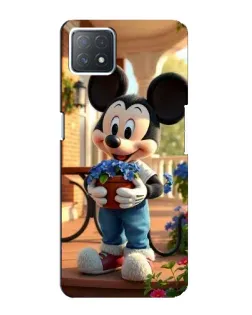 Чехол для OPPO A73 (5G) с картинкой «Микки садовод»
