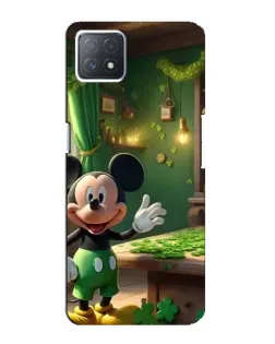 Чехол для OPPO A73 (5G) с картинкой «Микки в мастерской»