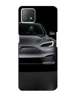 Чехол для OPPO A73 (5G) с картинкой «Tesla Model S Look»