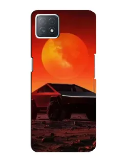 Чехол для OPPO A73 (5G) с картинкой «Cybertruck на Марсе»