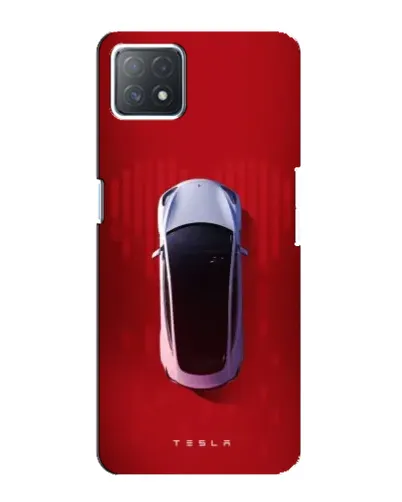 Чехол для OPPO A73 (5G) с картинкой «Tesla Top View»