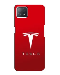 Чехол для OPPO A73 (5G) с картинкой «Tesla Red Classic»