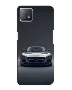 Чехол для OPPO A73 (5G) с картинкой «Mercedes на черном»