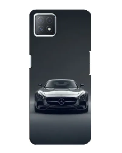 Чехол для OPPO A73 (5G) с картинкой «Mercedes на черном»