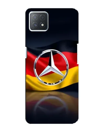 Чехол для OPPO A73 (5G) с картинкой «Mercedes — флаг Германии»