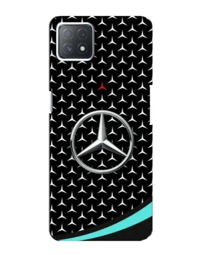 Чехол для OPPO A73 (5G) с картинкой «Mercedes — бирюзовый акцент»