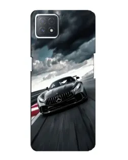 Чехол для OPPO A73 (5G) с картинкой «Гоночный Mercedes AMG»