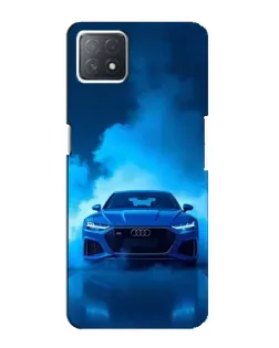 Чехол для OPPO A73 (5G) с картинкой «Audi — голубая энергия»