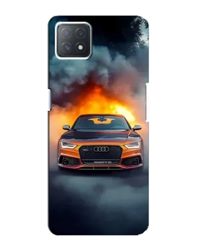 Чехол для OPPO A73 (5G) с картинкой «Audi в огненном дыму» Чехол для OPPO A73 (5G) с картинкой «Audi в огненном дыму»