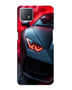 Чехол для OPPO A73 (5G) с картинкой «Lamborghini красное сияние»