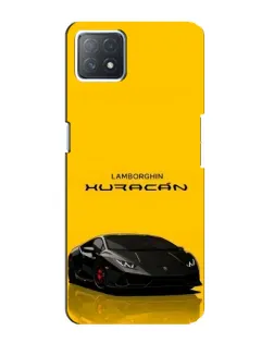 Чехол для OPPO A73 (5G) с картинкой «Lamborghini Huracan черный»