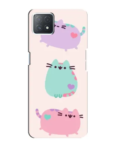 Чехол для OPPO A73 (5G) с картинкой «Pusheen трио»