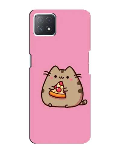 Чехол для OPPO A73 (5G) с картинкой «Пушин с пиццей»