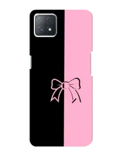 Чохол для OPPO A73 (5G) з картинкою «Половинки банту»