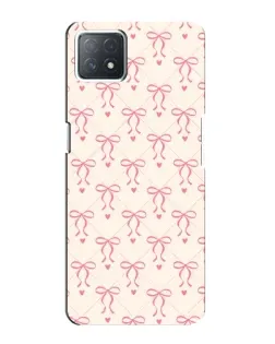 Чохол для OPPO A73 (5G) з картинкою «Рожеві бантики Coquette»