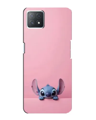 Чехол для OPPO A73 (5G) с картинкой «Stitch выглядывает»