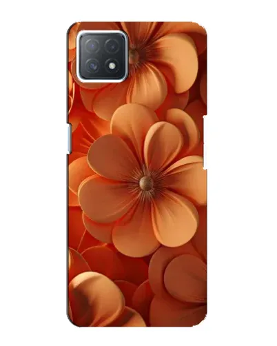 Чехол для OPPO A73 (5G) с картинкой «Оранжевый макро цветок»